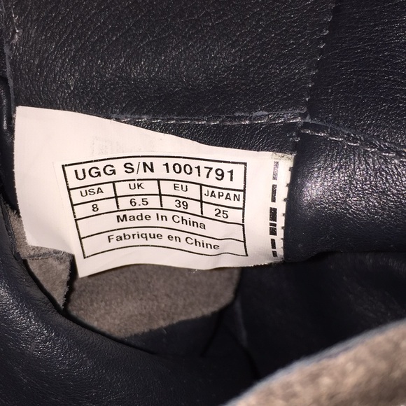 Ugg leather motorcycle style boots - Picture 4 of 8